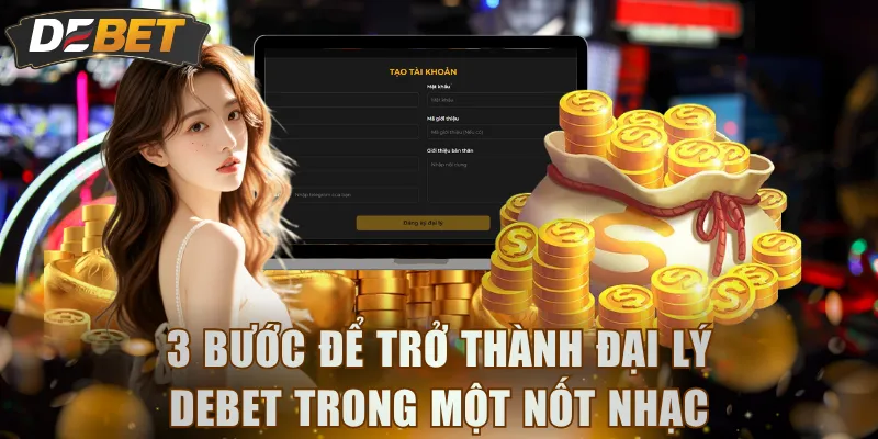 3 bước để trở thành đại lý DEBET trong một nốt nhạc