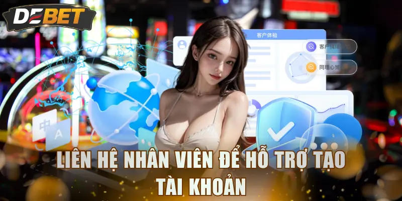 Liên hệ nhân viên để hỗ trợ tạo tài khoản