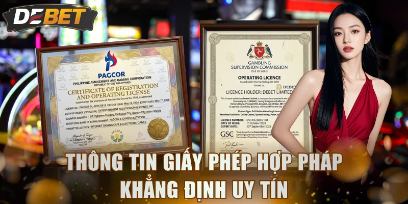 Thông tin giấy phép hợp pháp khẳng định uy tín