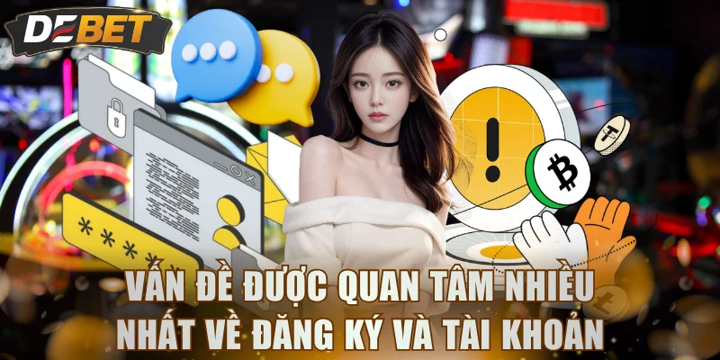 Vấn đề được quan tâm nhiều nhất về đăng ký và tài khoản